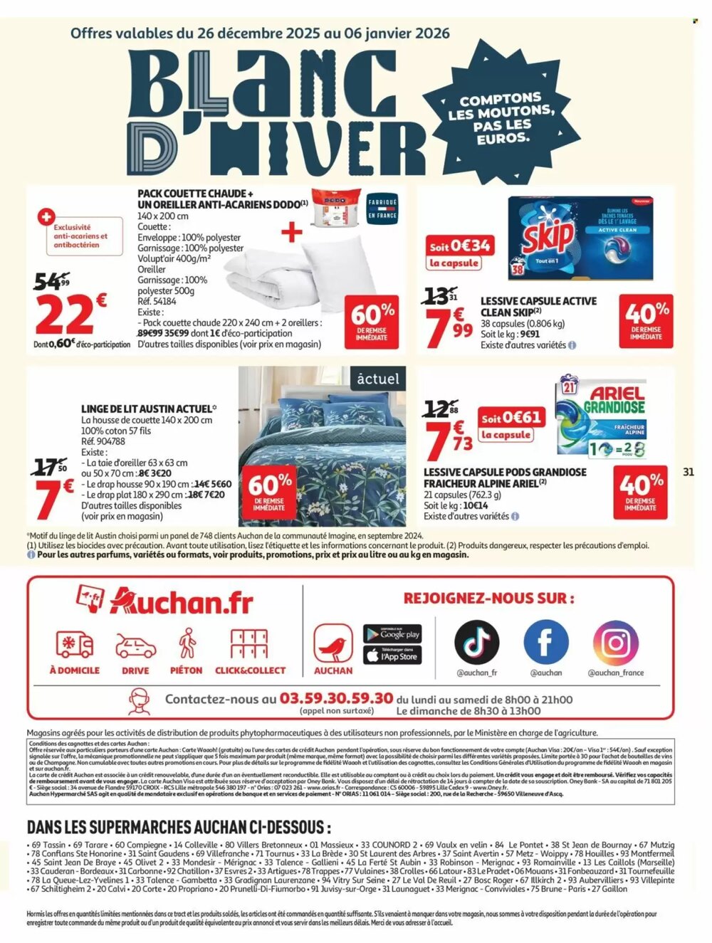 Prospectus promotionnel Auchan valable à partir du 26/12/2025 - Page 31.