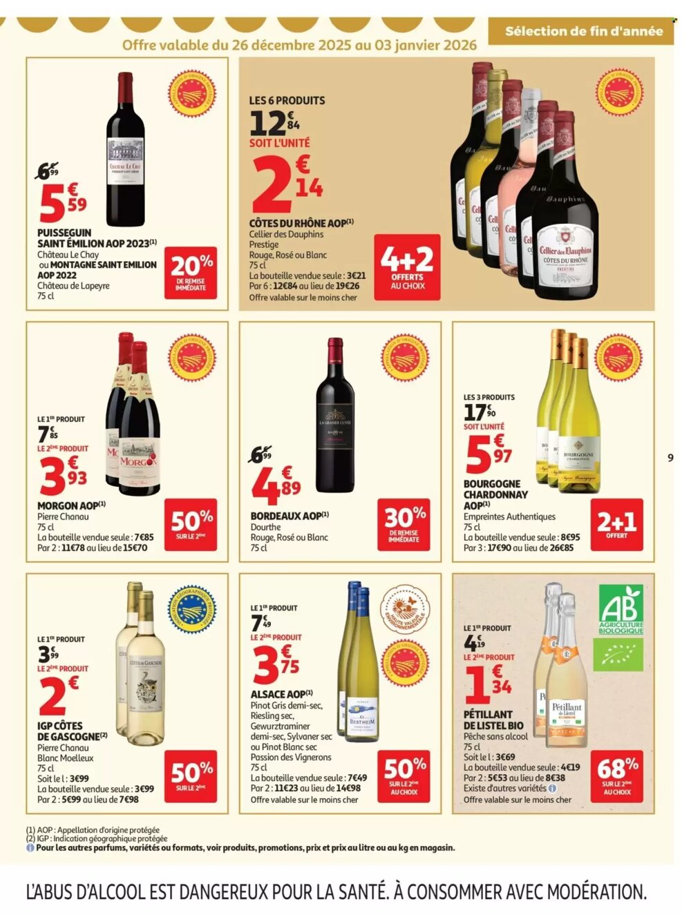 Prospectus promotionnel Auchan valable à partir du 26/12/2025 - Page 9.