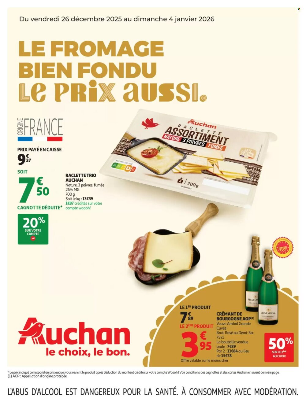 Prospectus promotionnel Auchan valable à partir du 26/12/2025 - Page 1.