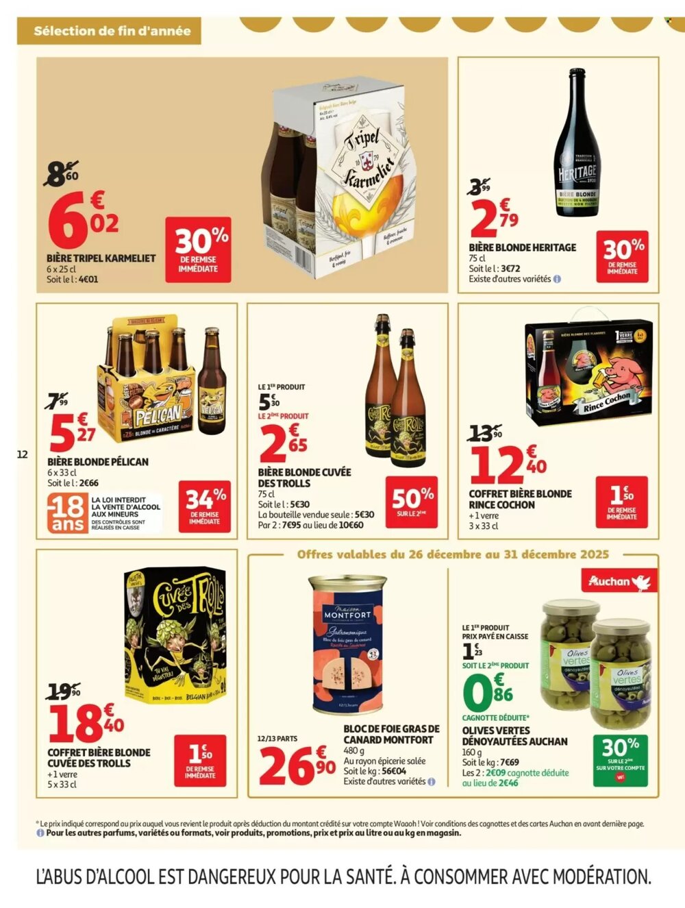 Prospectus promotionnel Auchan valable à partir du 26/12/2025 - Page 12.