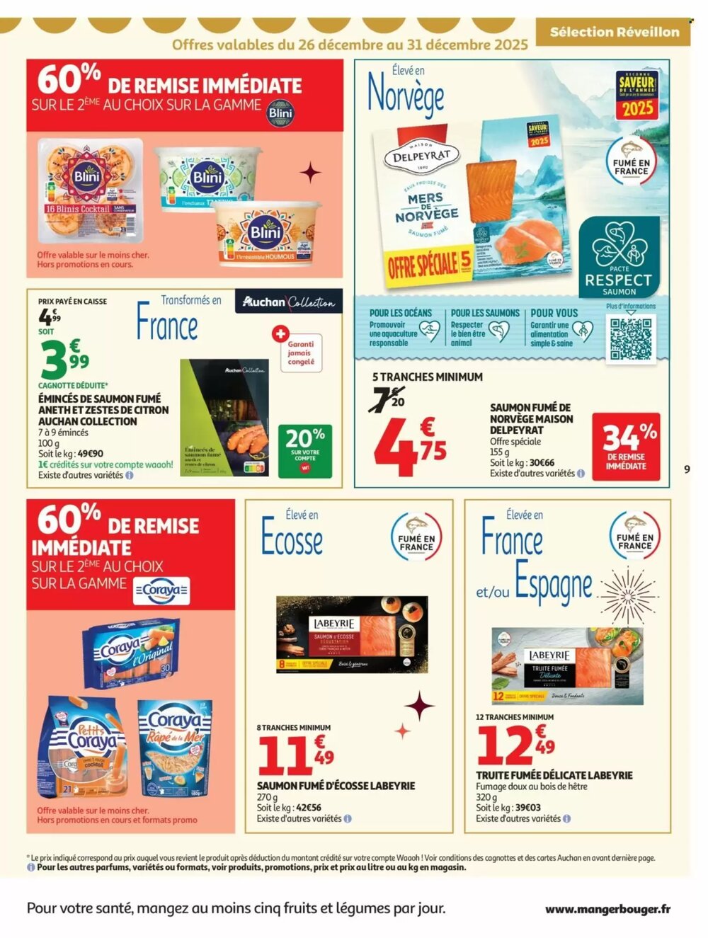 Prospectus promotionnel Auchan valable à partir du 26/12/2025 - Page 9.