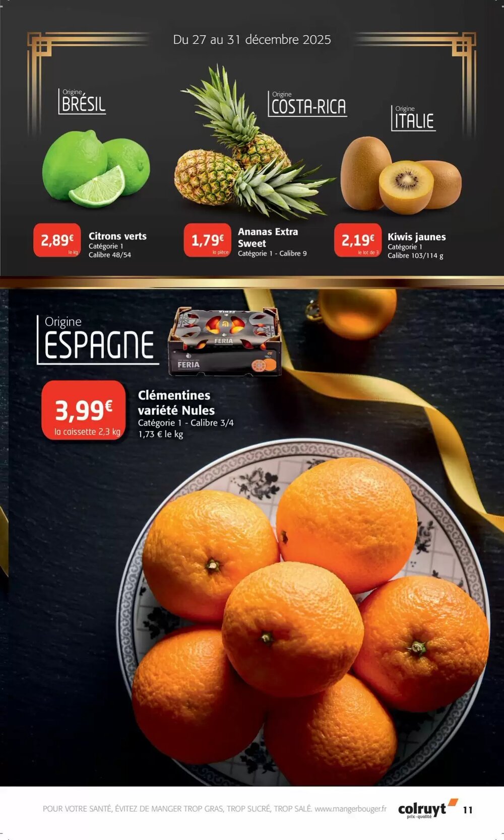 Prospectus promotionnel Colruyt valable à partir du 26/12/2025 - Page 11.