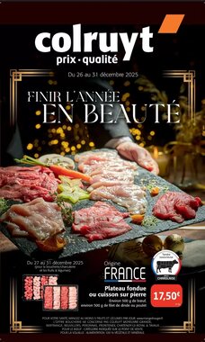 Prospectus promotionnel Colruyt valable à partir du 26/12/2025