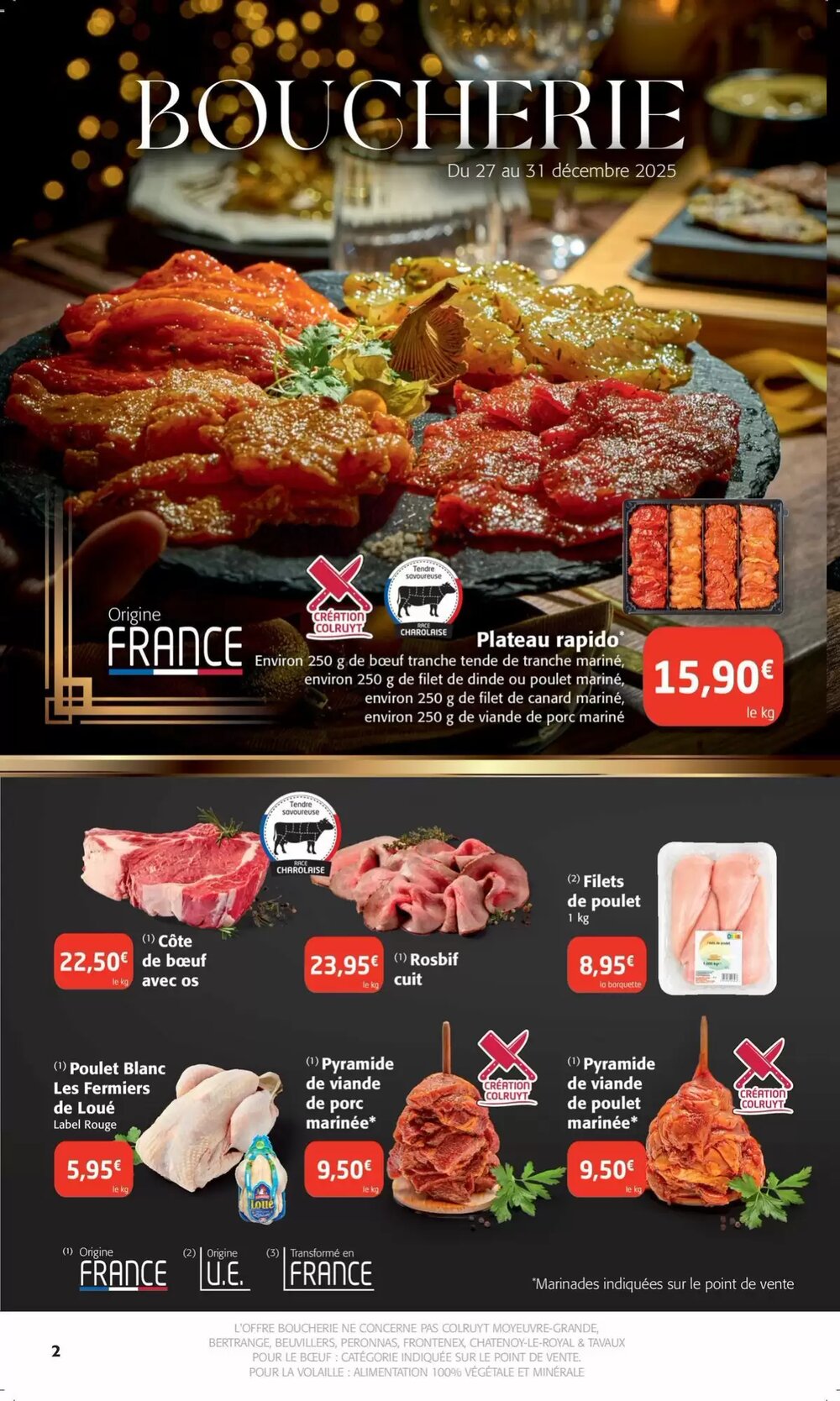 Prospectus promotionnel Colruyt valable à partir du 26/12/2025 - Page 2.