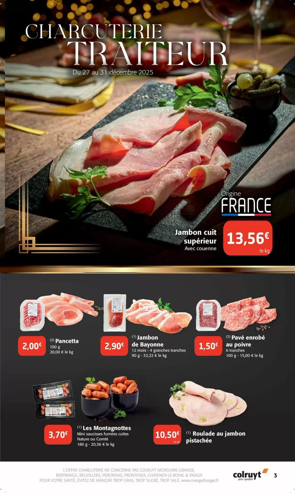 Prospectus promotionnel Colruyt valable à partir du 26/12/2025 - Page 3.