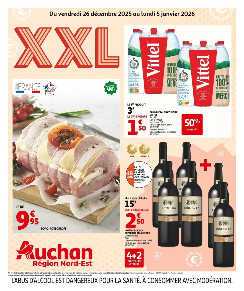 Prospectus promotionnel Auchan valable à partir du 26/12/2025 - Page 1.