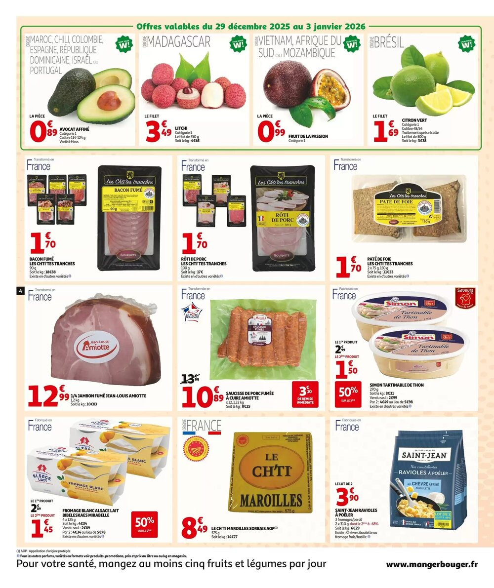 Prospectus promotionnel Auchan valable à partir du 26/12/2025 - Page 4.