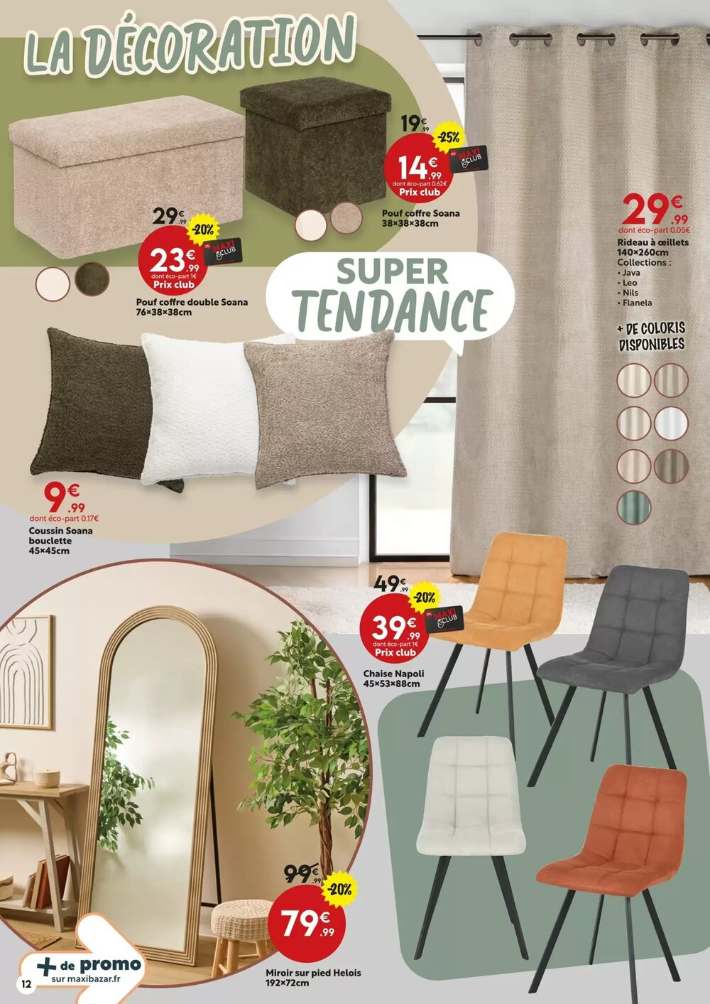 Prospectus promotionnel Maxi Bazar valable à partir du 26/12/2025 - Page 12.