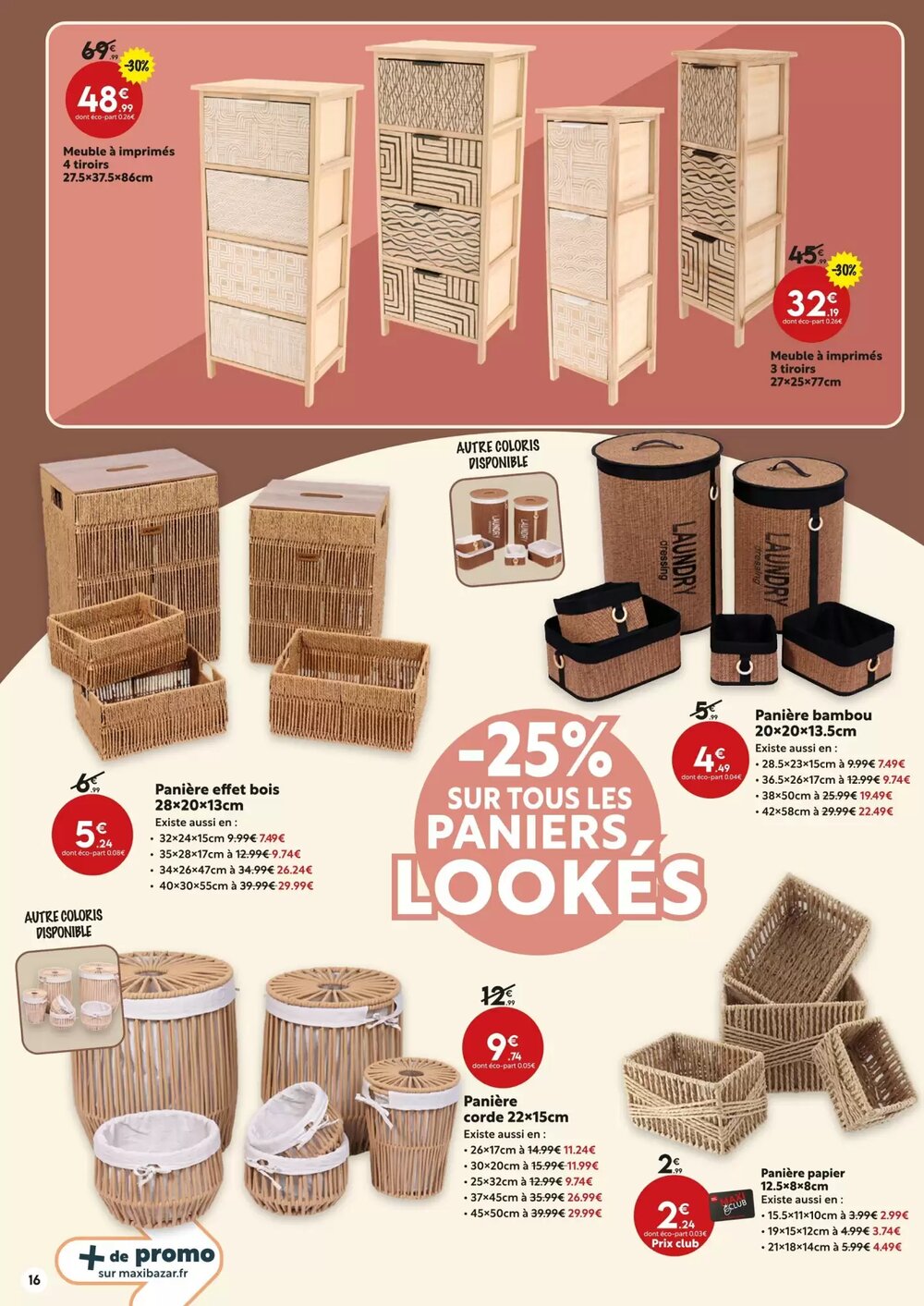 Prospectus promotionnel Maxi Bazar valable à partir du 26/12/2025 - Page 16.
