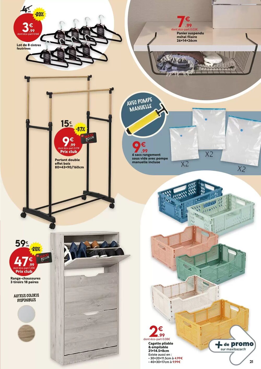 Prospectus promotionnel Maxi Bazar valable à partir du 26/12/2025 - Page 21.