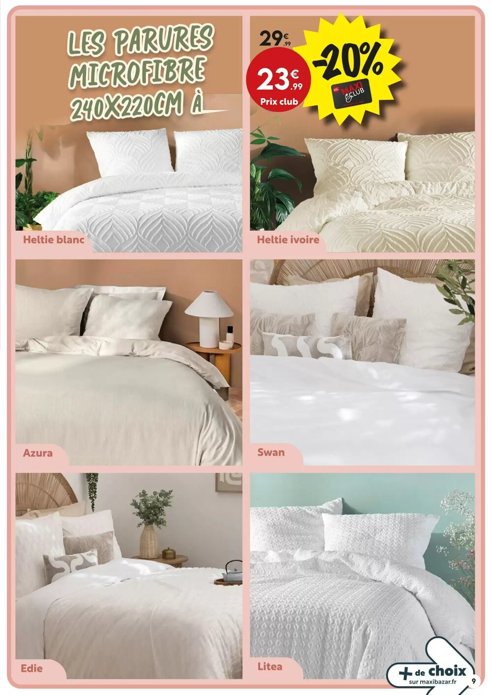 Prospectus promotionnel Maxi Bazar valable à partir du 26/12/2025 - Page 9.