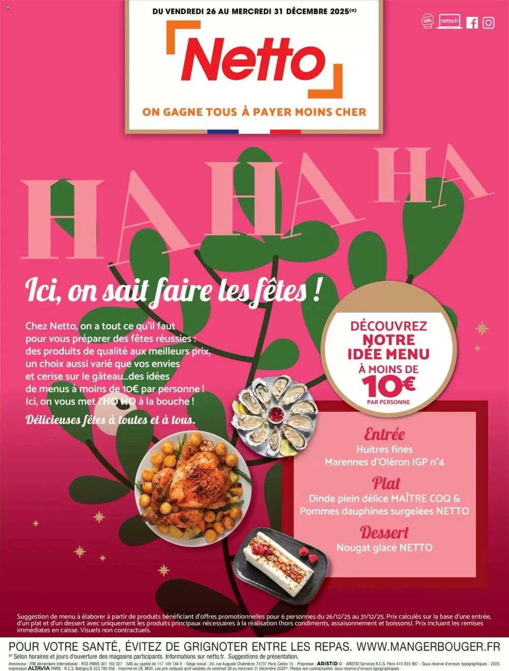 Prospectus promotionnel Netto valable à partir du 26/12/2025 - Page 1.