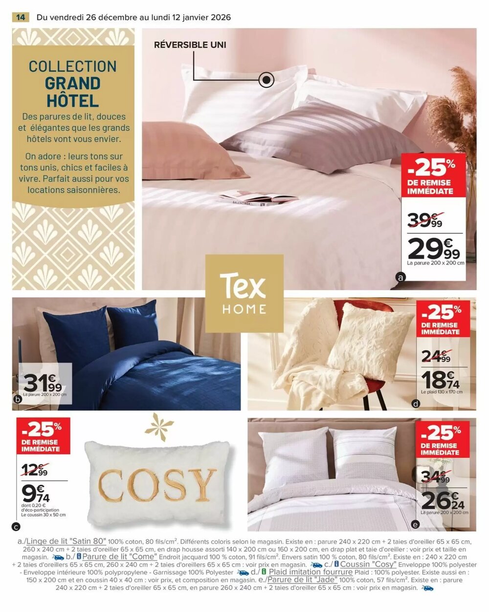 Prospectus promotionnel Carrefour valable à partir du 26/12/2025 - Page 16.