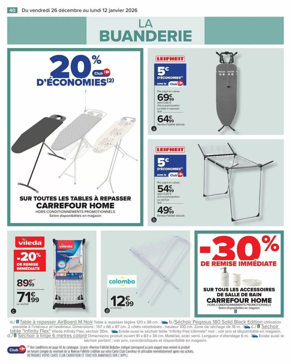 Prospectus promotionnel Carrefour valable à partir du 26/12/2025 - Page 42.