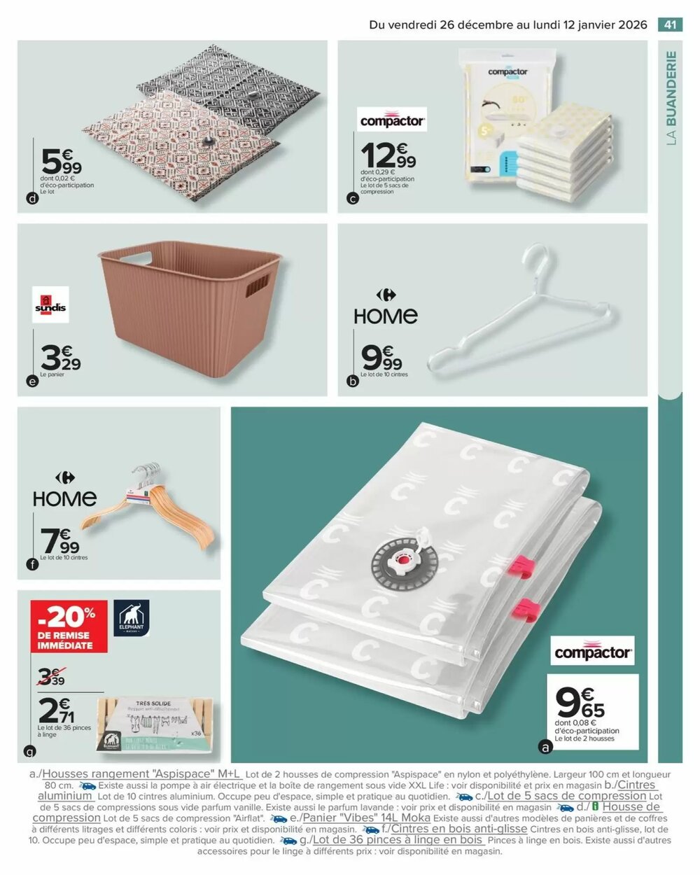 Prospectus promotionnel Carrefour valable à partir du 26/12/2025 - Page 43.