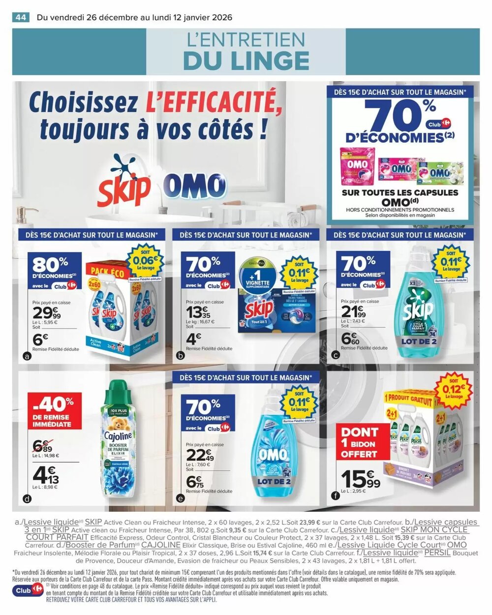 Prospectus promotionnel Carrefour valable à partir du 26/12/2025 - Page 46.