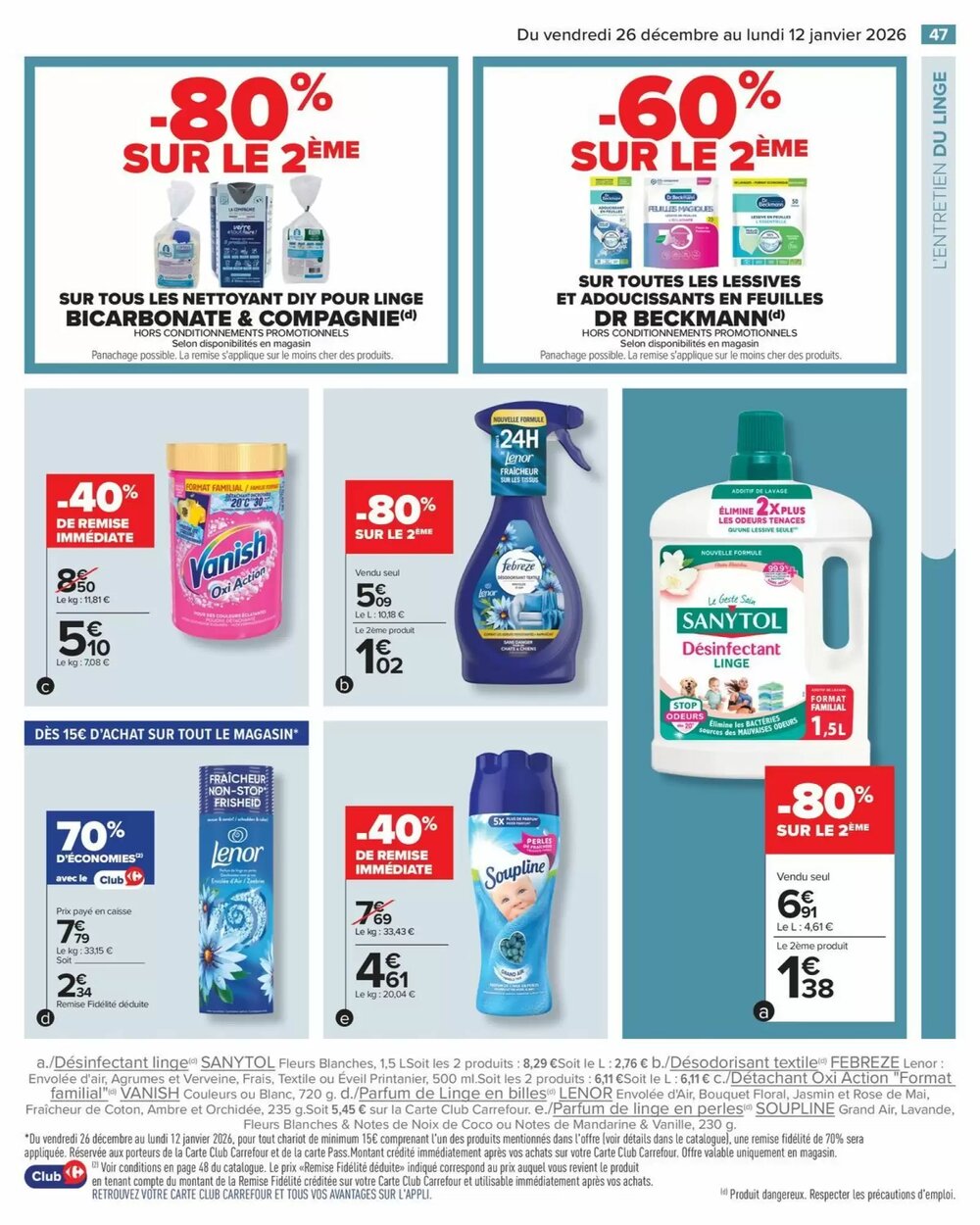 Prospectus promotionnel Carrefour valable à partir du 26/12/2025 - Page 49.