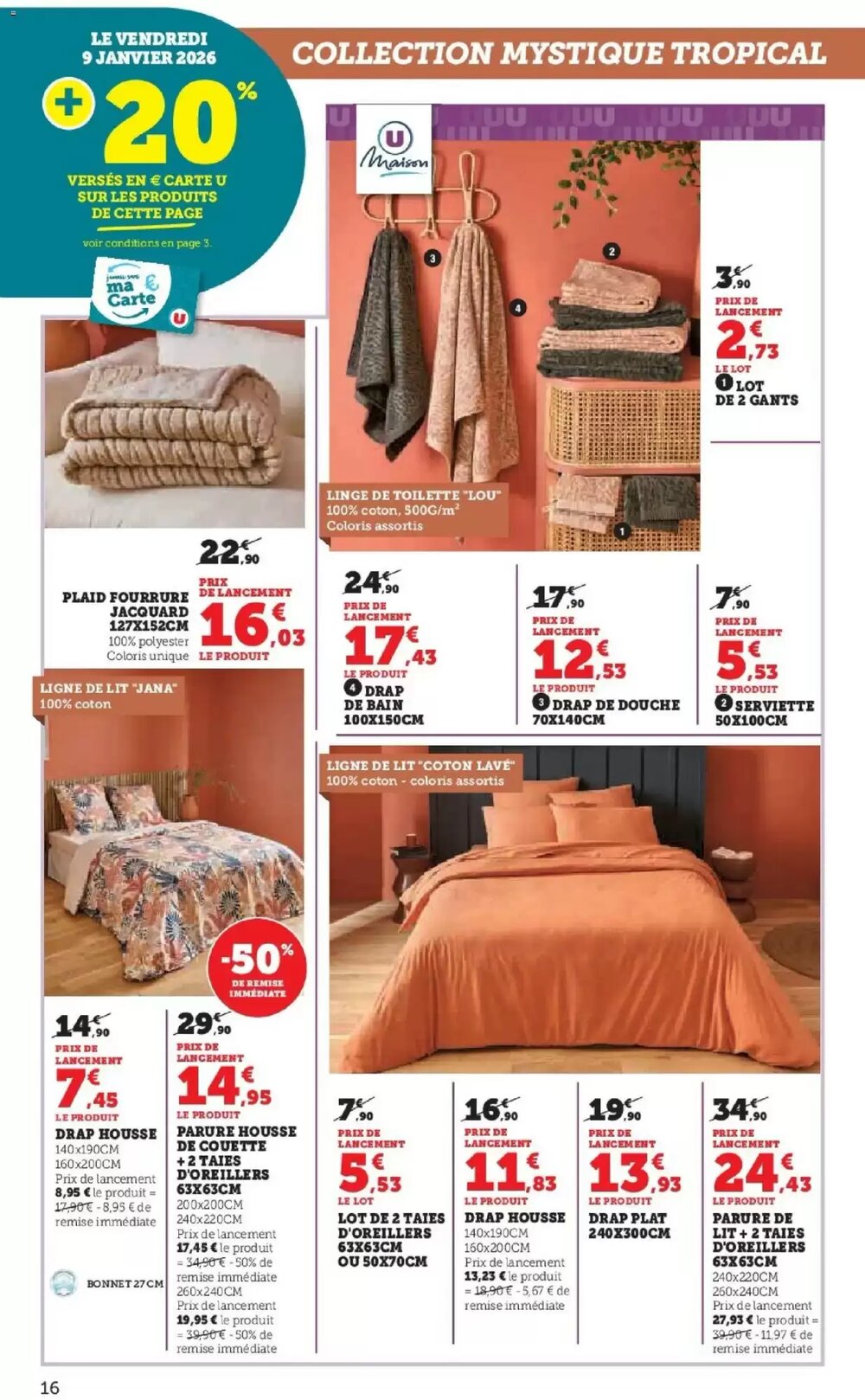 Prospectus promotionnel Hyper U valable à partir du 27/12/2025 - Page 16.