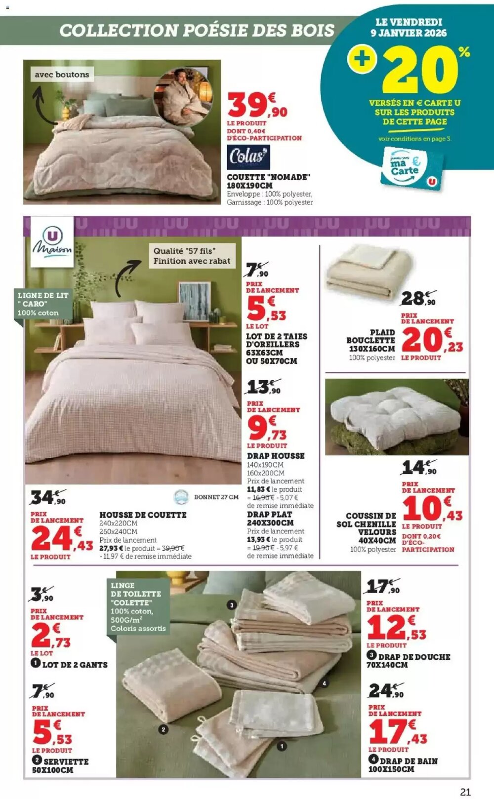 Prospectus promotionnel Hyper U valable à partir du 27/12/2025 - Page 21.