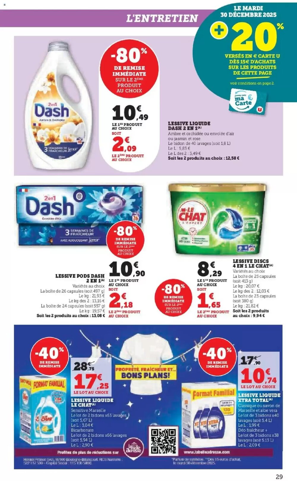 Prospectus promotionnel Hyper U valable à partir du 27/12/2025 - Page 29.