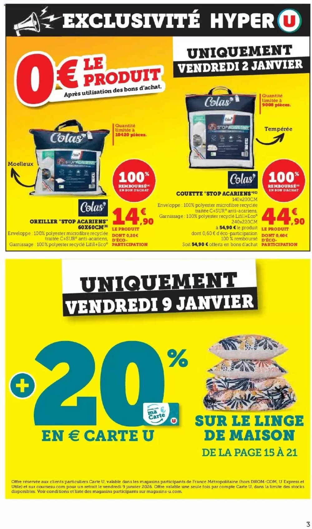 Prospectus promotionnel Hyper U valable à partir du 27/12/2025 - Page 3.