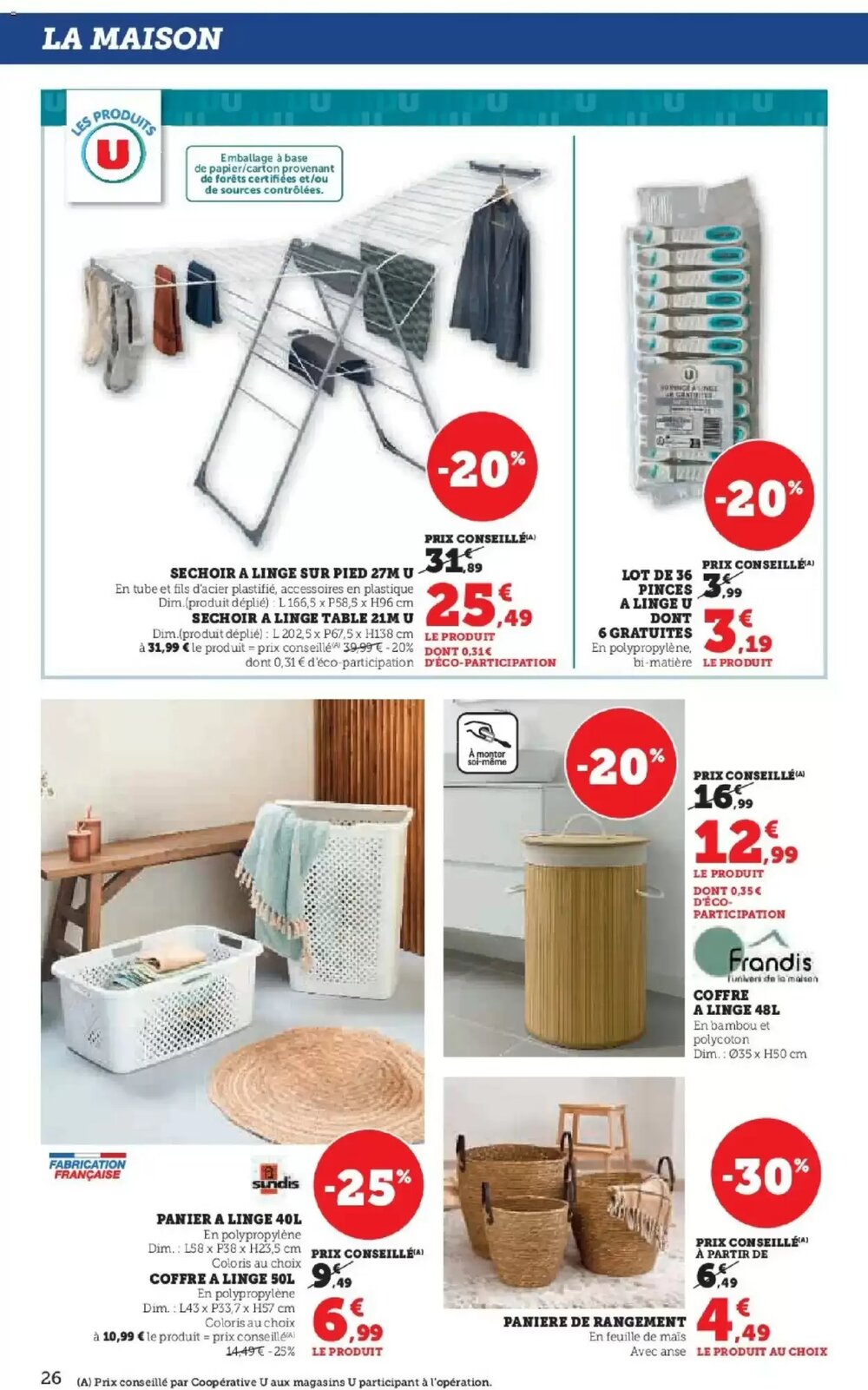 Prospectus promotionnel Super U valable à partir du 27/12/2025 - Page 26.