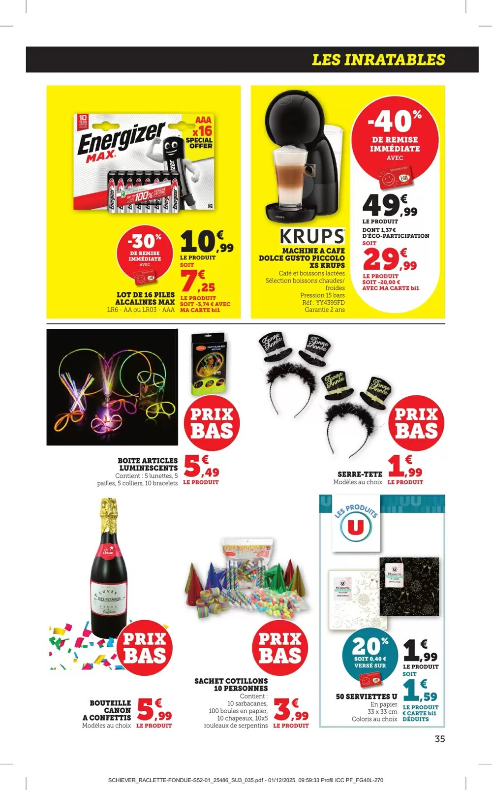 Prospectus promotionnel Bi1 valable à partir du 27/12/2025 - Page 35.