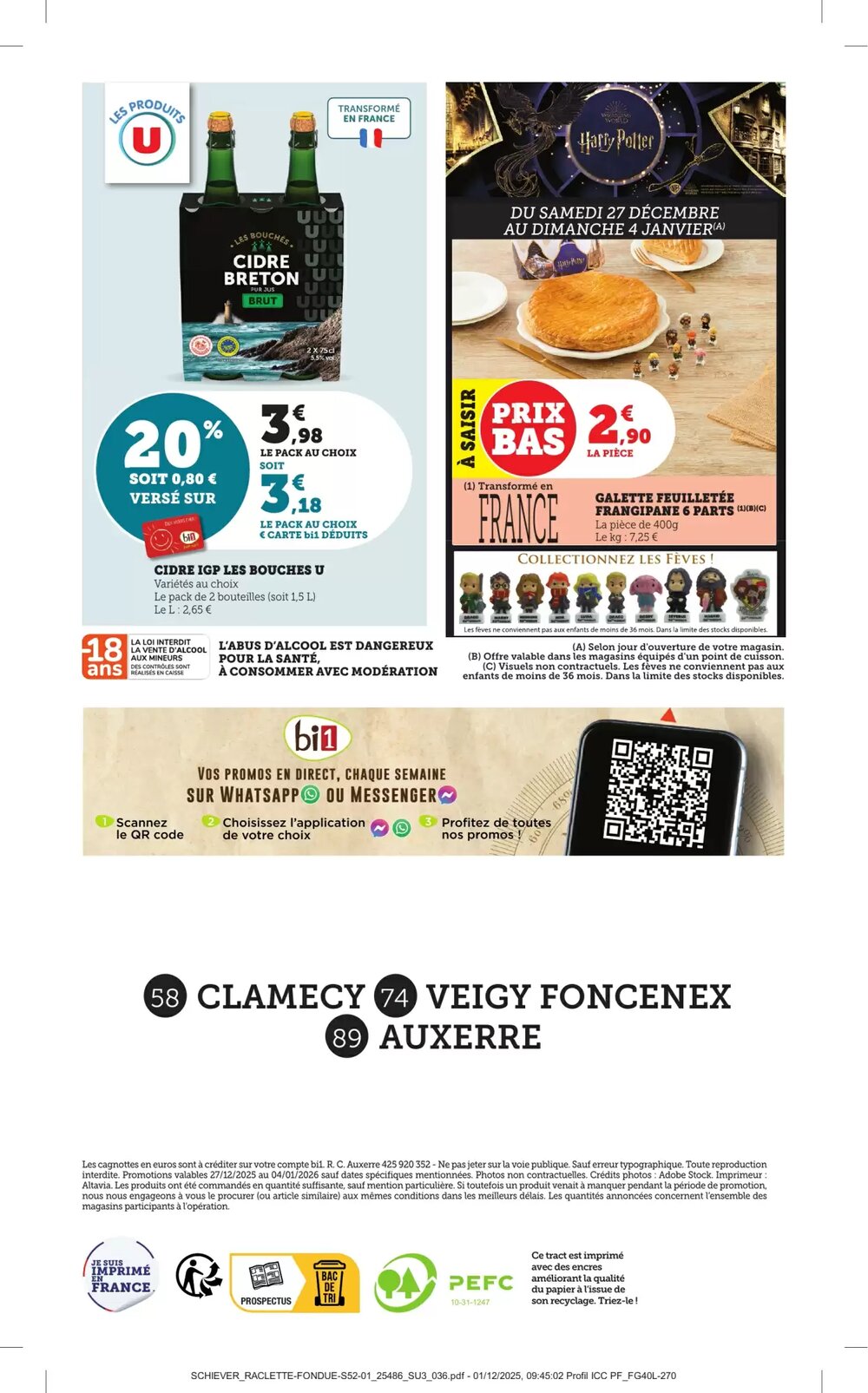 Prospectus promotionnel Bi1 valable à partir du 27/12/2025 - Page 36.