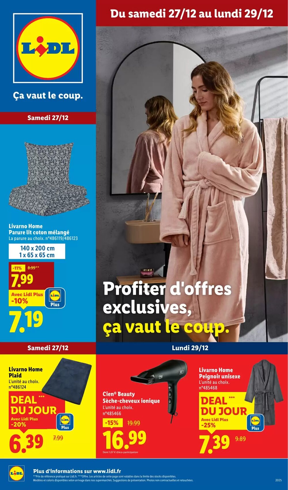 Prospectus promotionnel Lidl valable à partir du 27/12/2025 - Page 1.