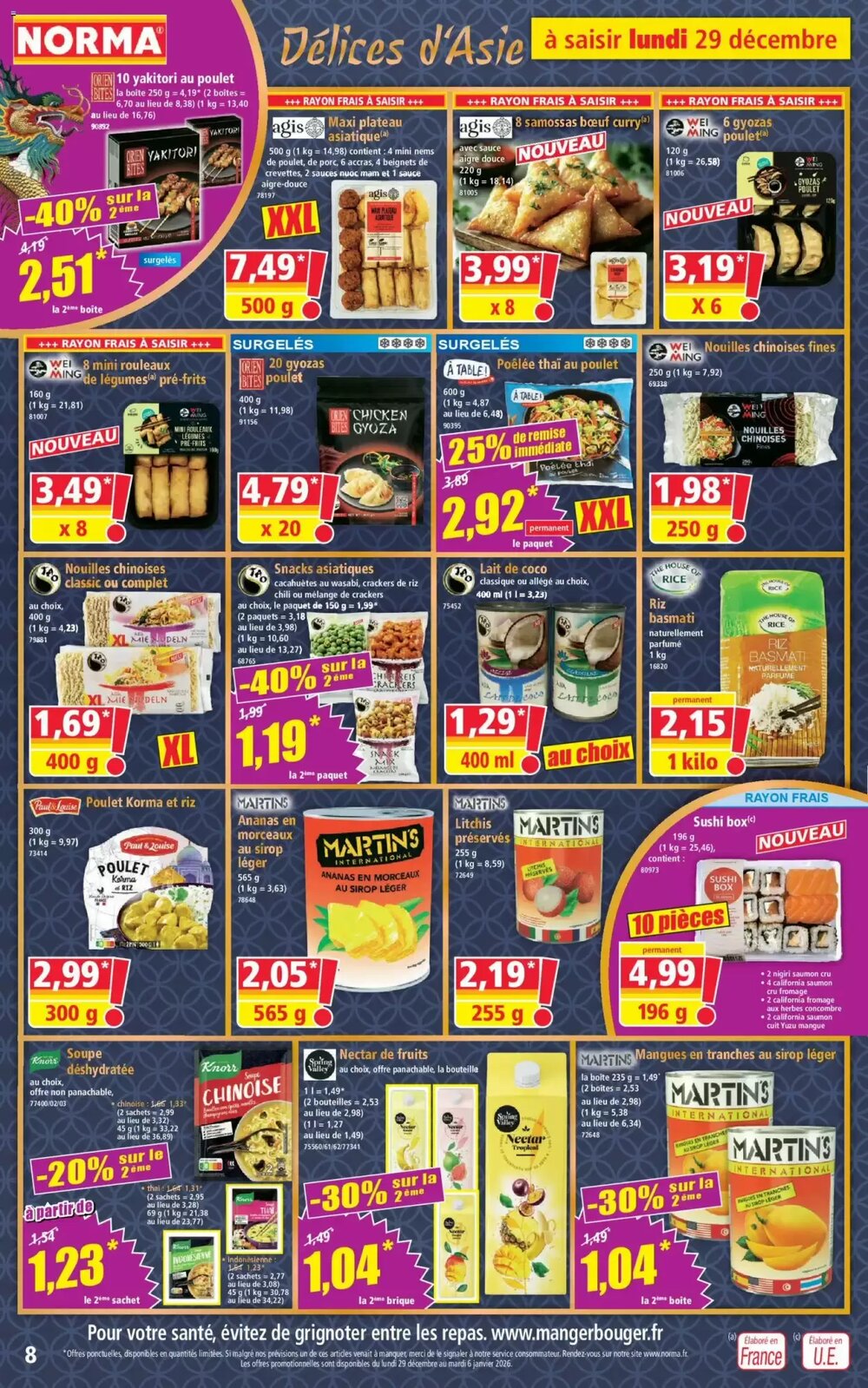 Prospectus promotionnel Norma valable à partir du 29/12/2025 - Page 8.