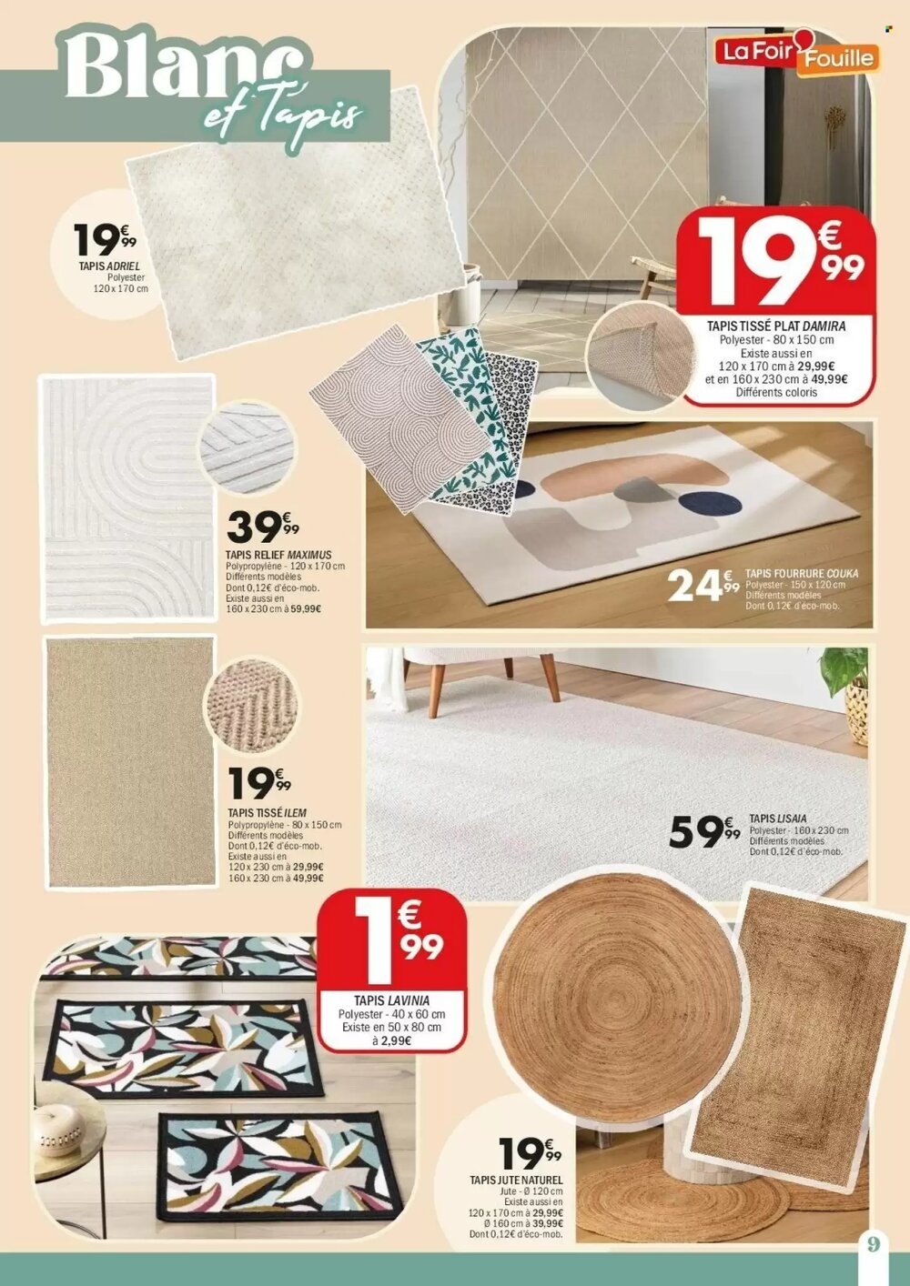 Prospectus promotionnel La Foir'Fouille valable à partir du 29/12/2025 - Page 9.