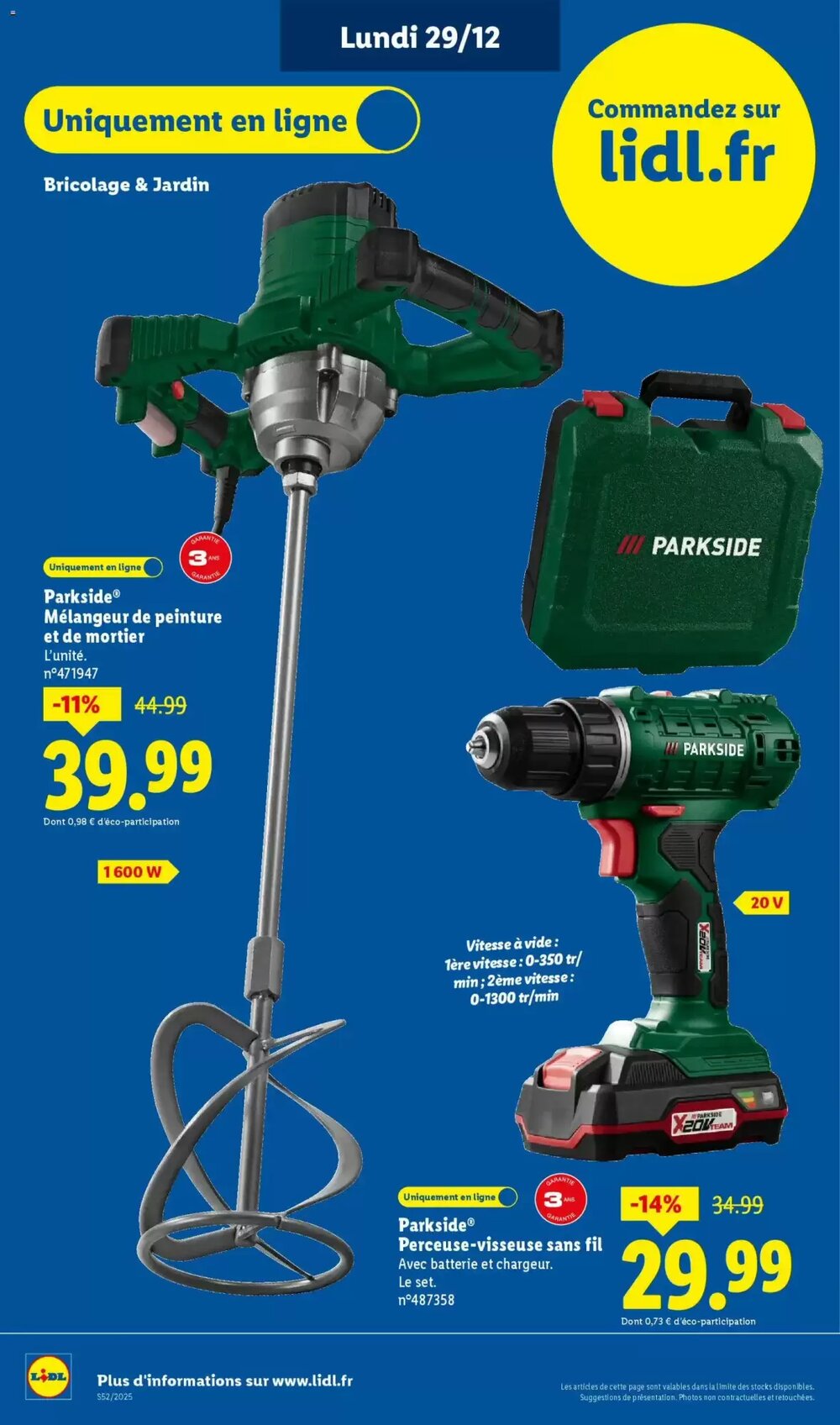 Prospectus promotionnel Lidl valable à partir du 29/12/2025 - Page 8.