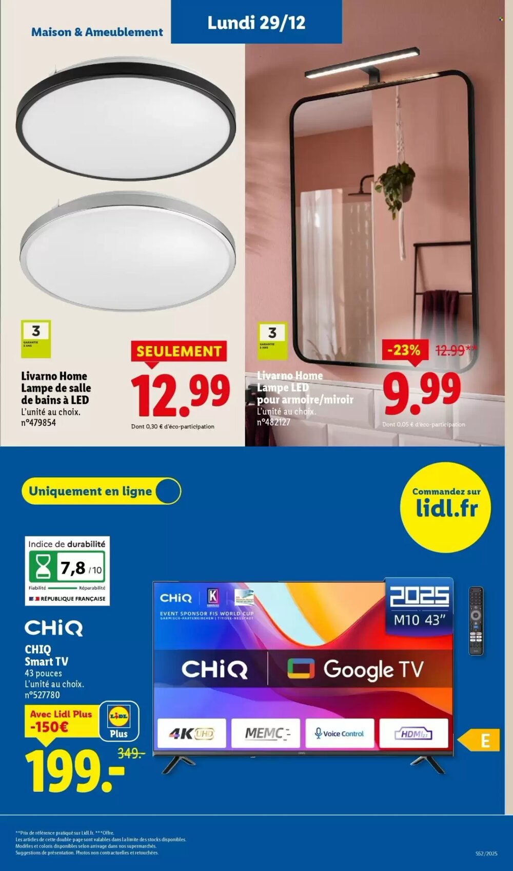 Prospectus promotionnel Lidl valable à partir du 29/12/2025 - Page 9.