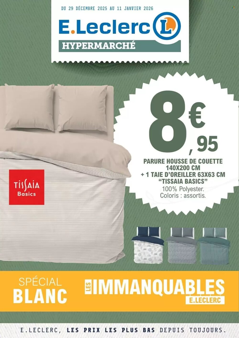 Prospectus promotionnel E.Leclerc valable à partir du 29/12/2025 - Page 1.