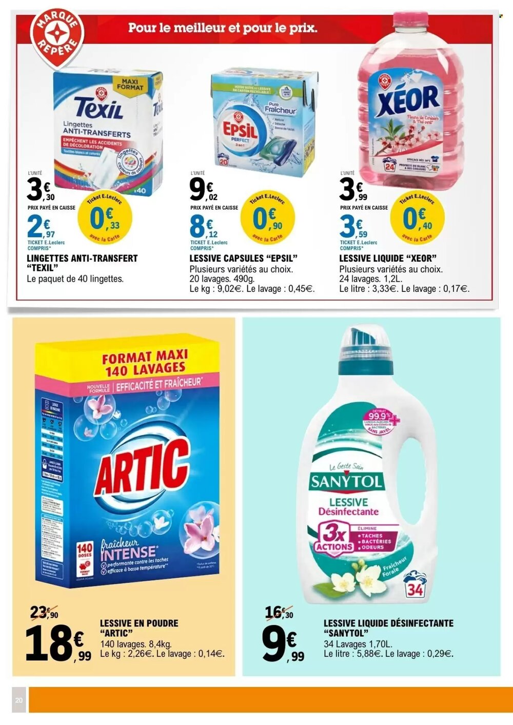 Prospectus promotionnel E.Leclerc valable à partir du 29/12/2025 - Page 20.