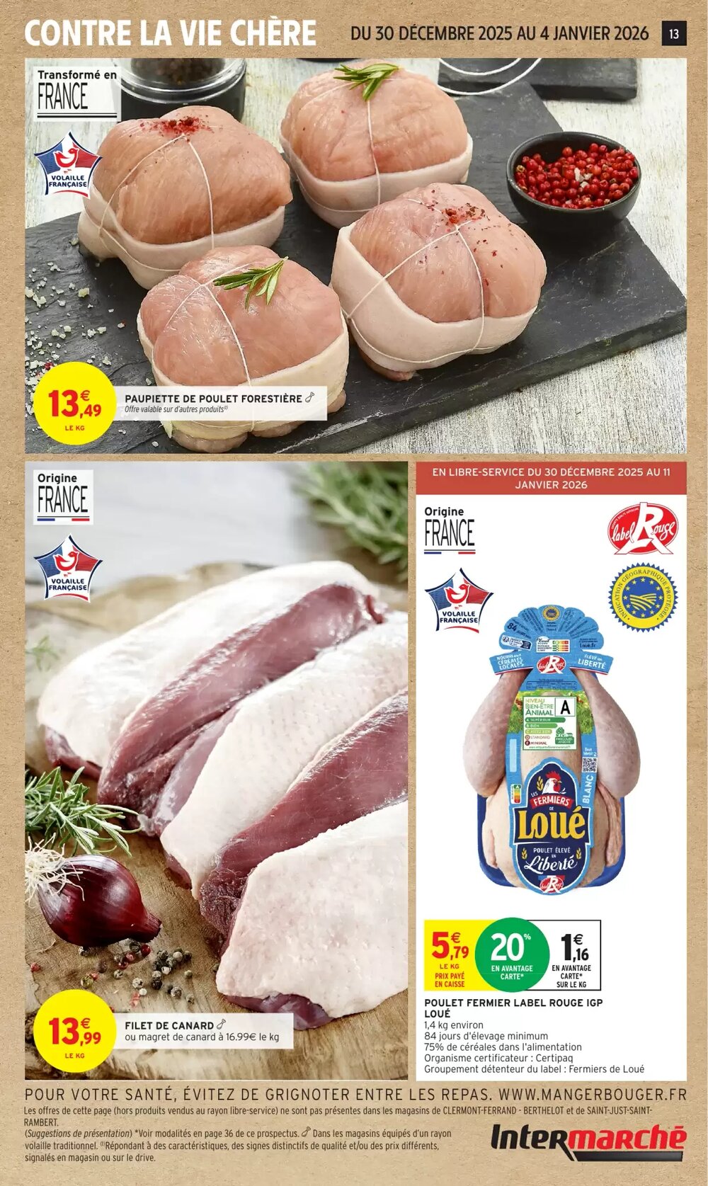 Prospectus promotionnel Intermarché valable à partir du 30/12/2025 - Page 13.