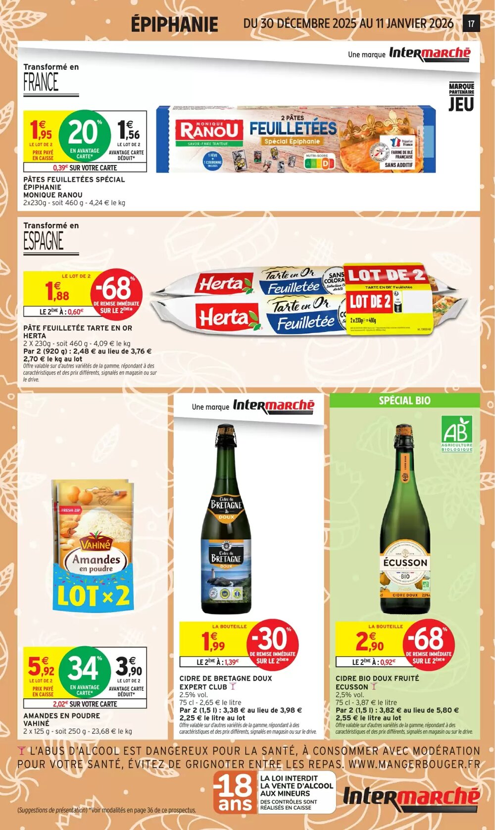 Prospectus promotionnel Intermarché valable à partir du 30/12/2025 - Page 17.