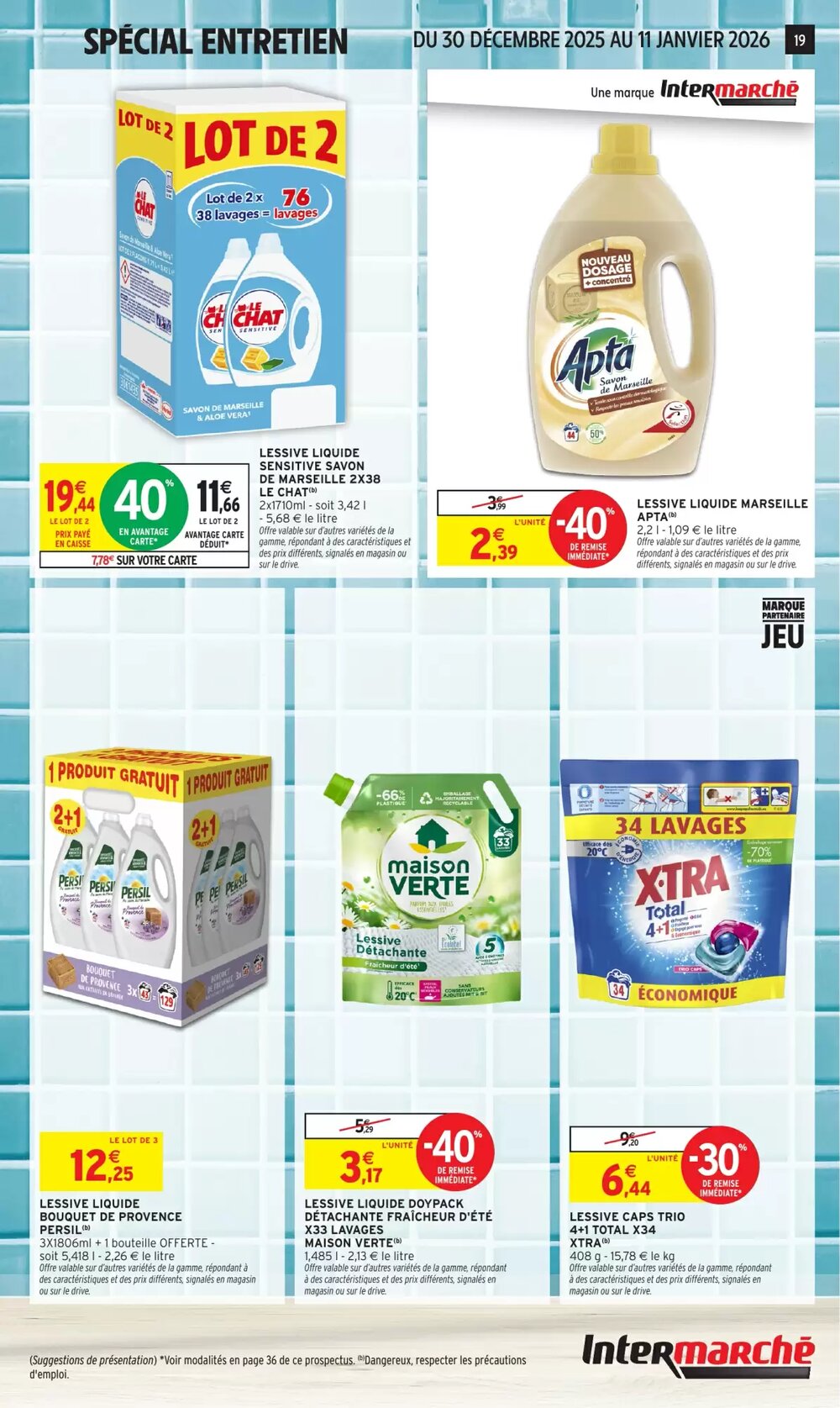 Prospectus promotionnel Intermarché valable à partir du 30/12/2025 - Page 19.