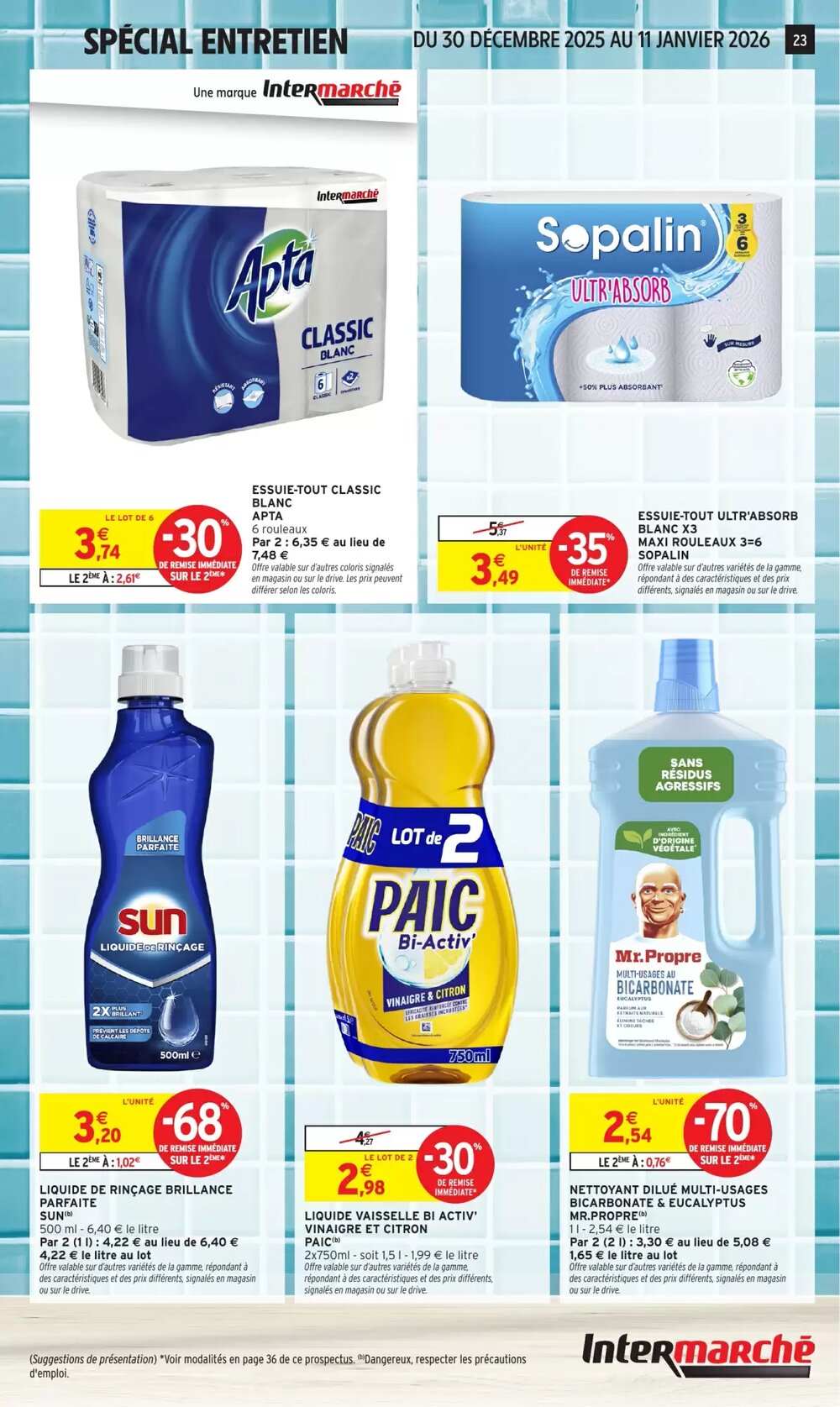 Prospectus promotionnel Intermarché valable à partir du 30/12/2025 - Page 23.