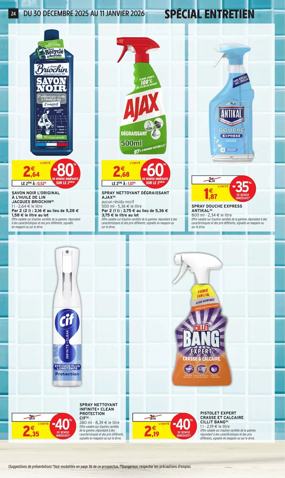 Prospectus promotionnel Intermarché valable à partir du 30/12/2025 - Page 24.