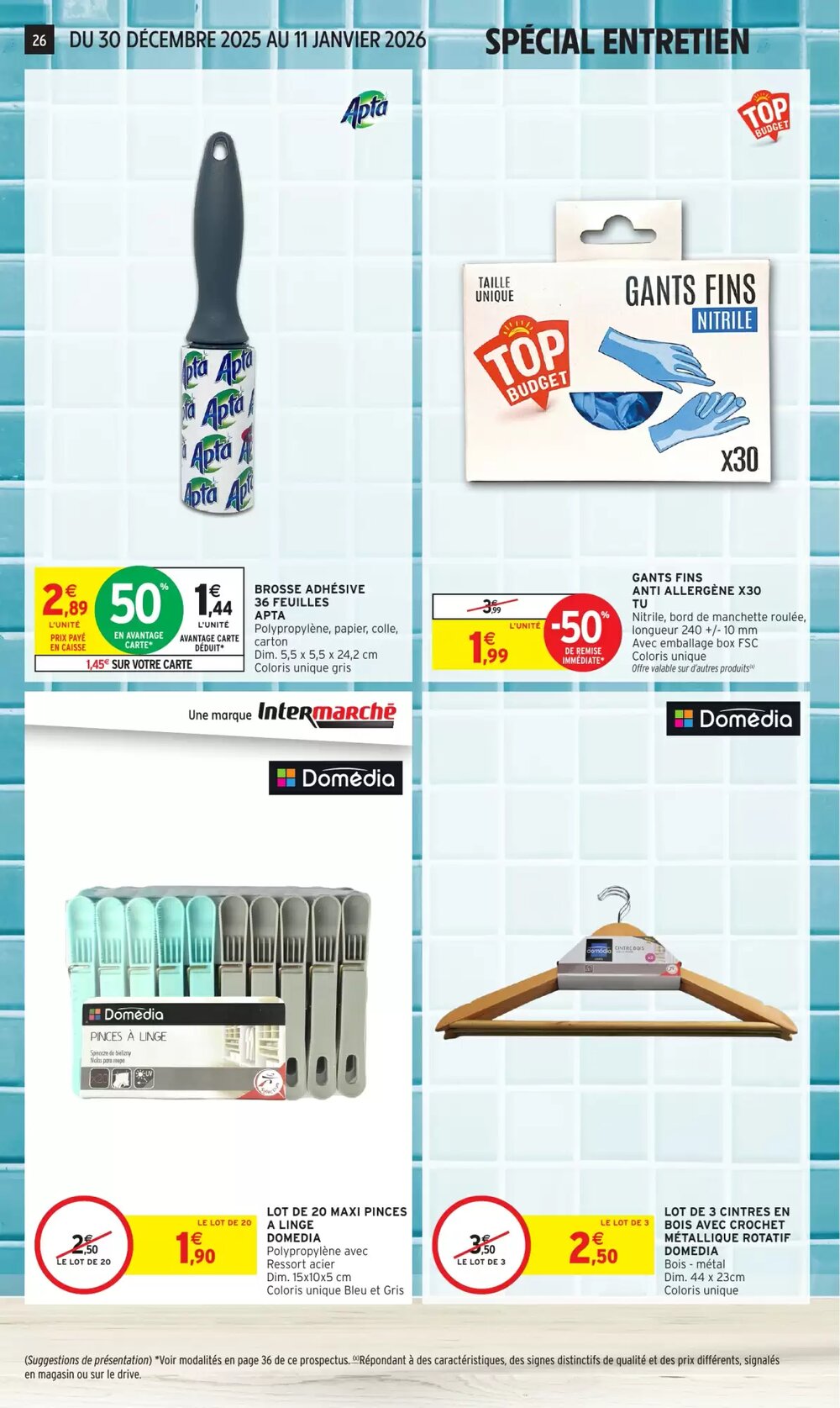Prospectus promotionnel Intermarché valable à partir du 30/12/2025 - Page 26.