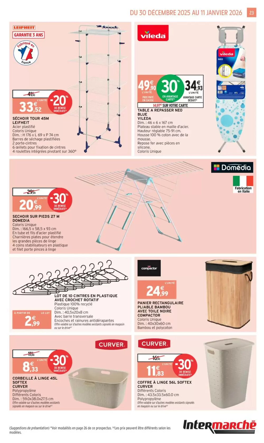 Prospectus promotionnel Intermarché Hyper valable à partir du 30/12/2025 - Page 23.