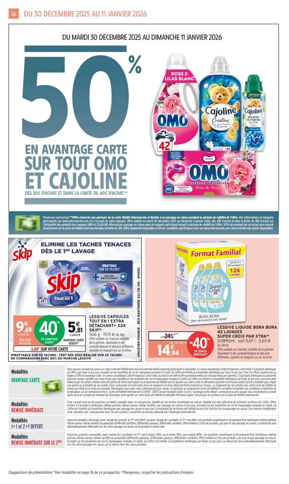 Prospectus promotionnel Intermarché Hyper valable à partir du 30/12/2025 - Page 26.