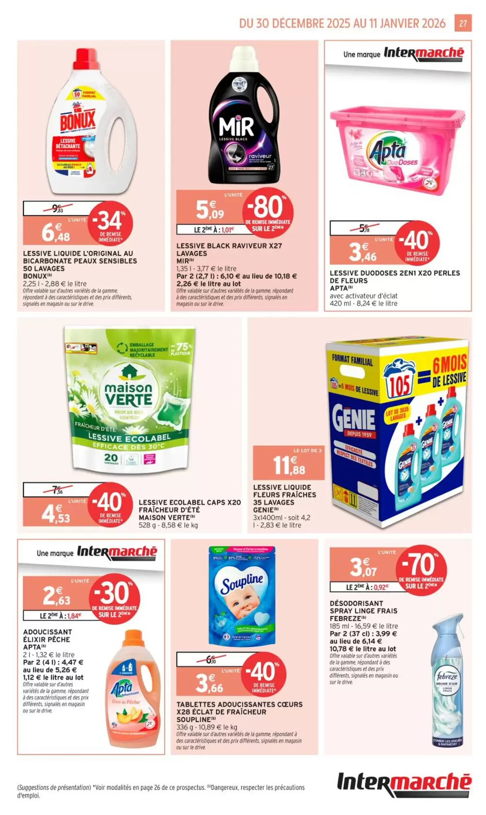 Prospectus promotionnel Intermarché Hyper valable à partir du 30/12/2025 - Page 27.