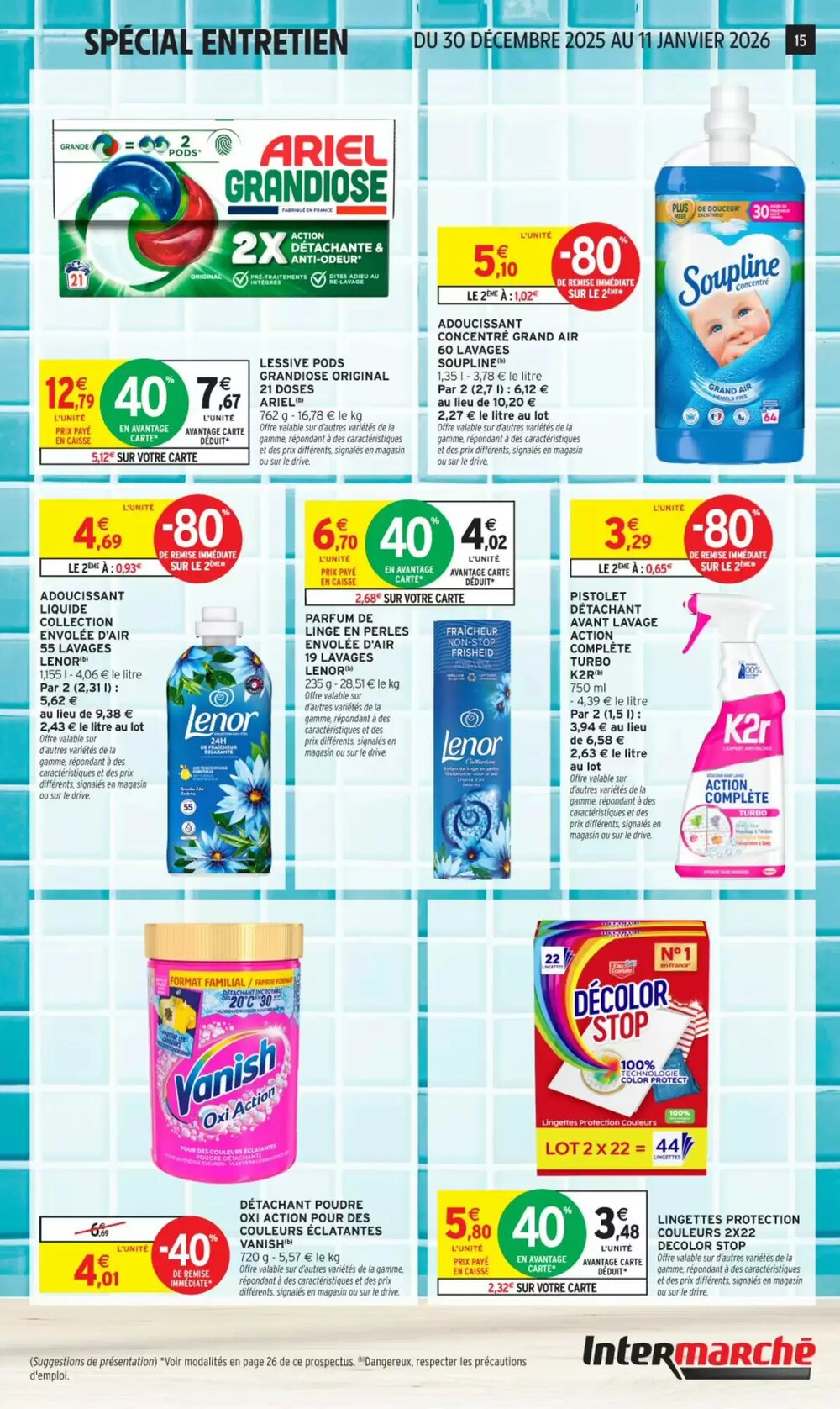 Prospectus promotionnel Intermarché valable à partir du 30/12/2025 - Page 15.