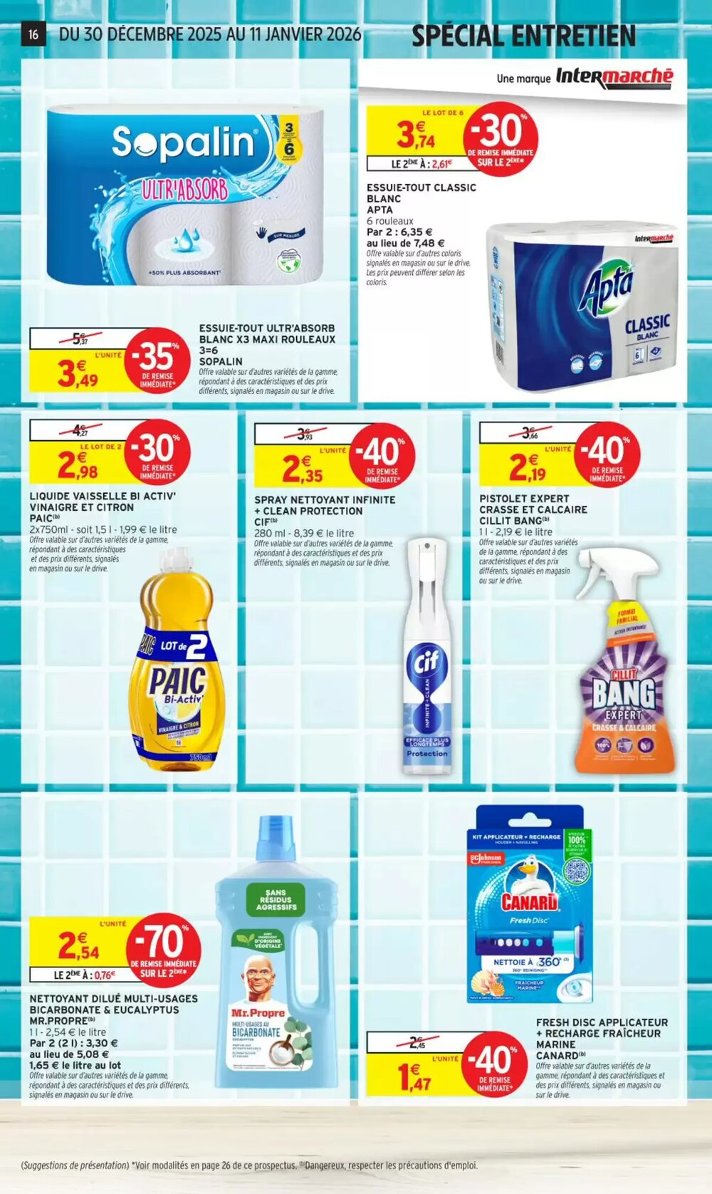 Prospectus promotionnel Intermarché valable à partir du 30/12/2025 - Page 16.