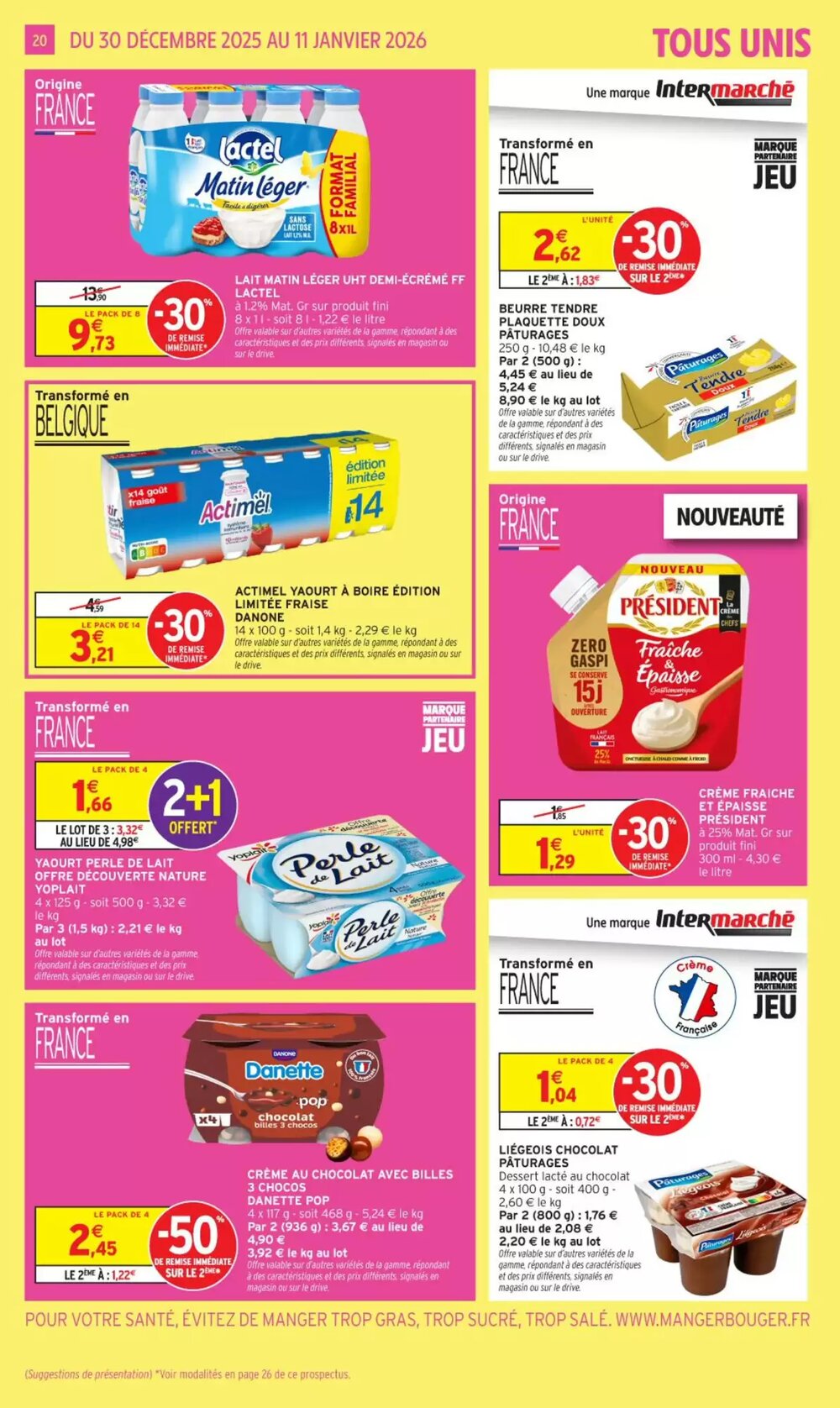 Prospectus promotionnel Intermarché valable à partir du 30/12/2025 - Page 20.