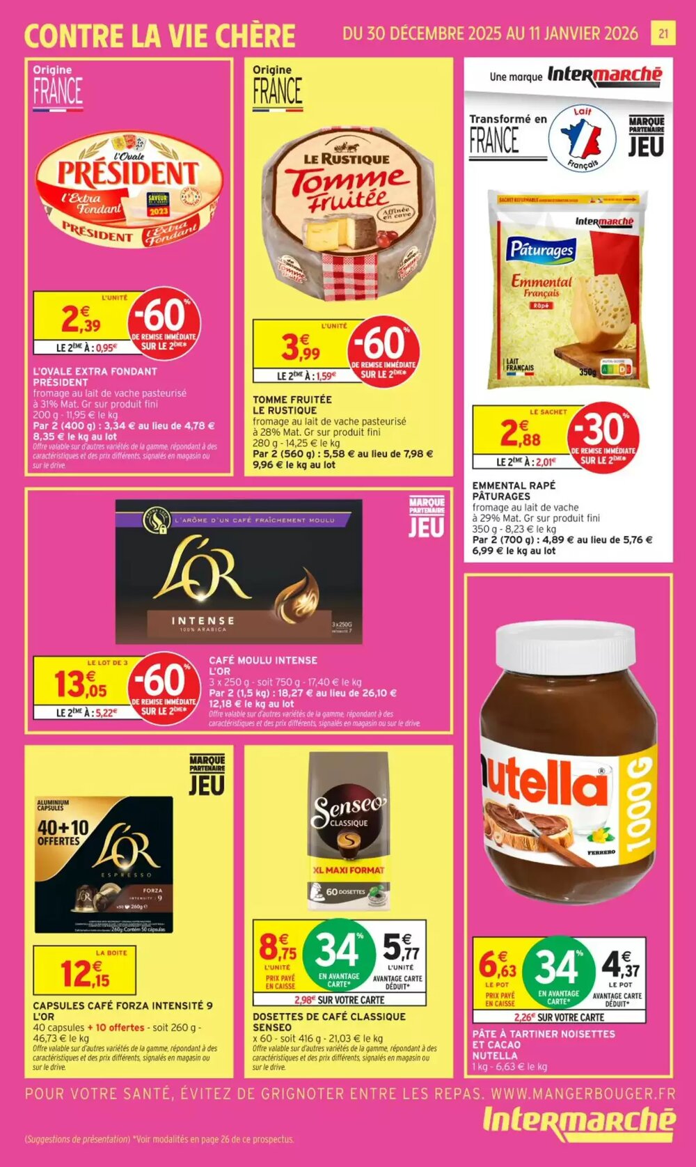 Prospectus promotionnel Intermarché valable à partir du 30/12/2025 - Page 21.
