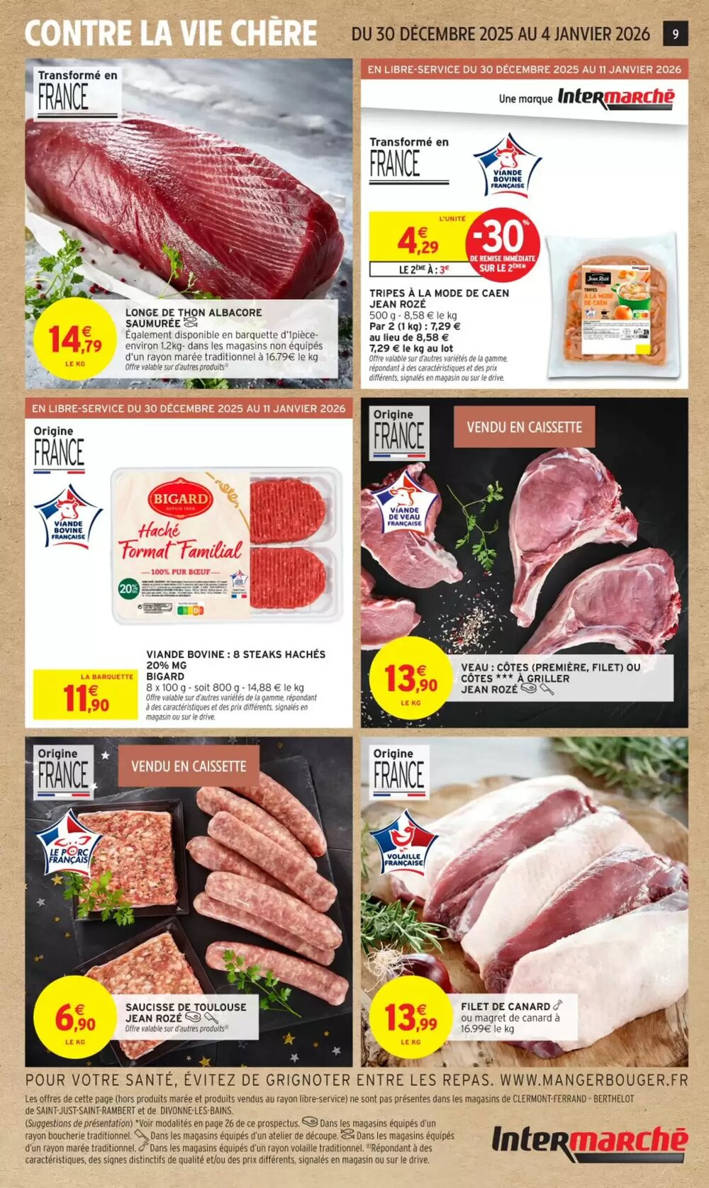 Prospectus promotionnel Intermarché valable à partir du 30/12/2025 - Page 9.