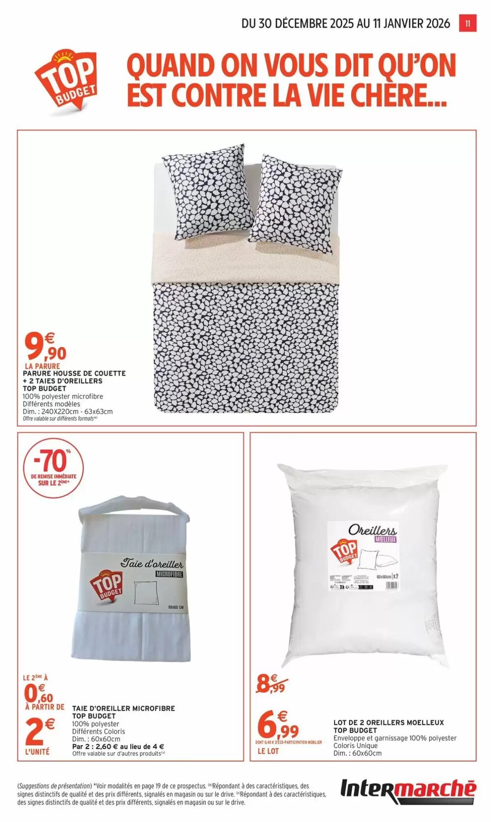 Prospectus promotionnel Intermarché valable à partir du 30/12/2025 - Page 11.